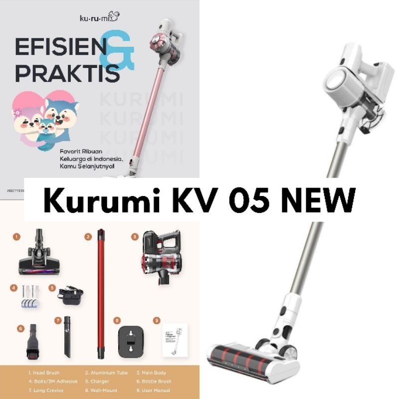 Kurumi kv 05 discount cordless stick vacuum cleaner