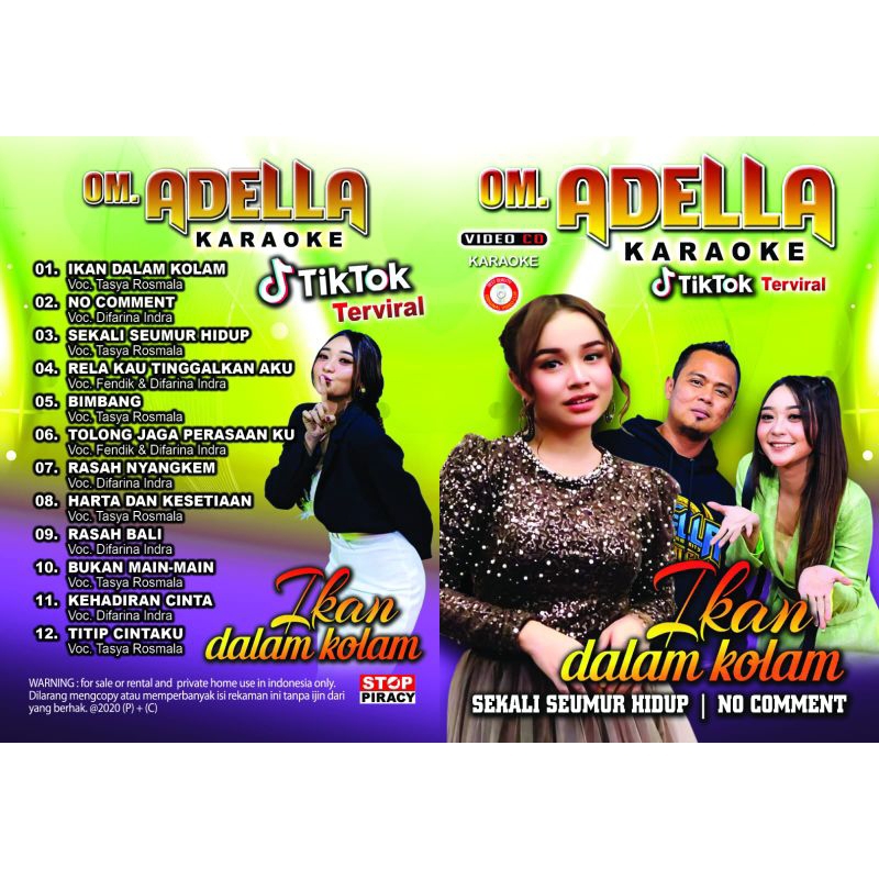 Jual KASET VCD LAGU MUSIC DANGDUT KOPLO OM ADELLA TERBATU (ikan Dalam ...