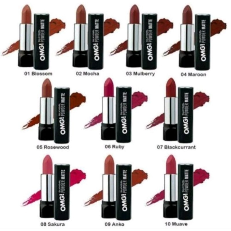 Jual Silky Girl OMG Powder Matte _ Lipstick Putar Shopee Indonesia