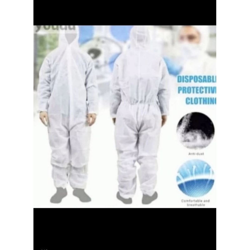 Jual APD BAJU PELINDUNG VIRUS ( PUTIH) | Shopee Indonesia