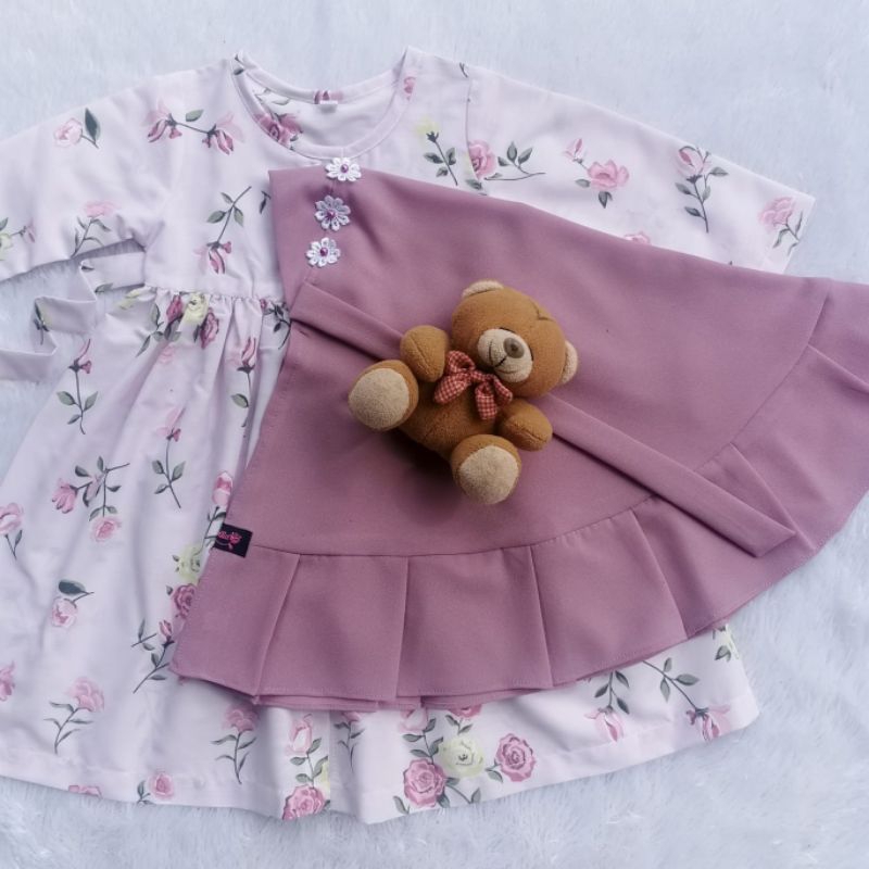 Jual Gamis anak perempuan size 6 bulan 1 2 3 4 tahun katun original