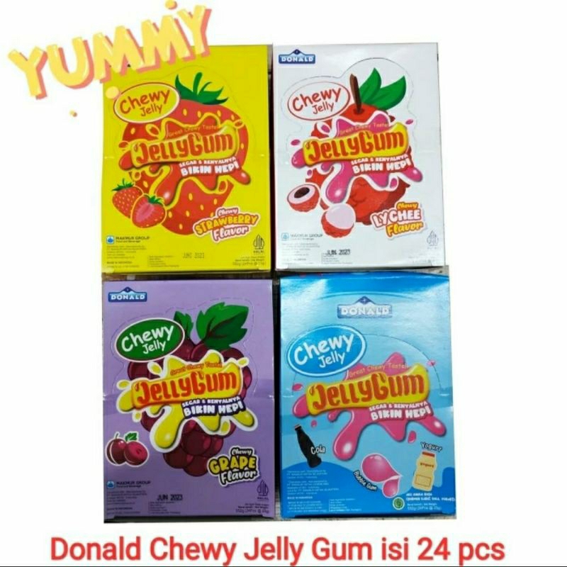 Jual jelly gum donald 1 box isi 24 pcs Shopee Indonesia