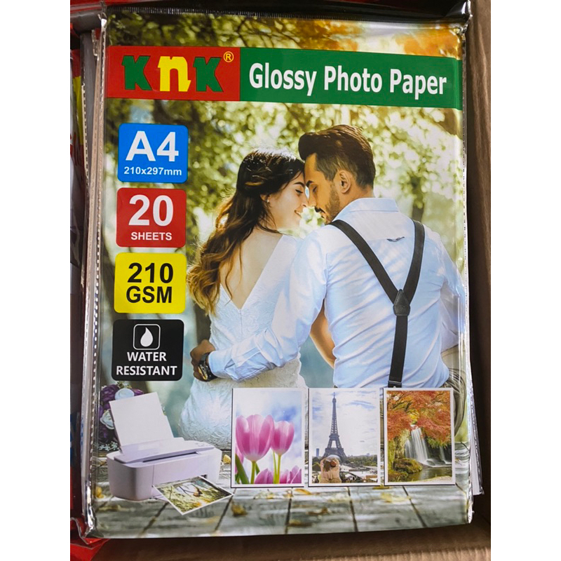 Jual Kertas Foto Knk 210gsm Glossy Photo Paper 20lembarpack Shopee Indonesia 7972