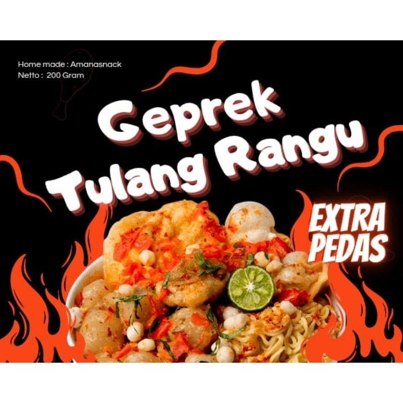 Jual Baso Geprek Tulang Rangu Baso Aci Geprek Original Produk