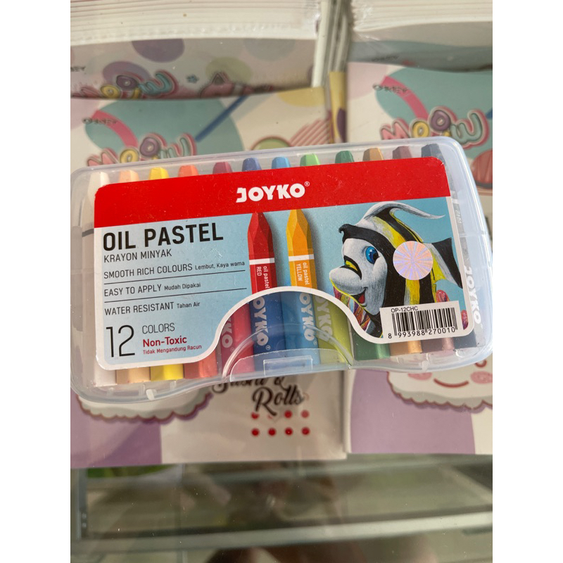 Jual Crayon Oil Pastel 12 Warna Joyko Shopee Indonesia