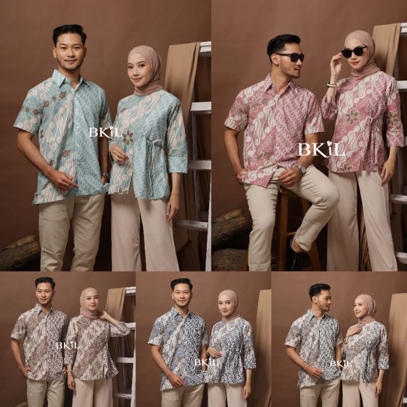 Jual Couple Batik Kombinasi Kekinian Batik Wanita Batik Pria | Shopee