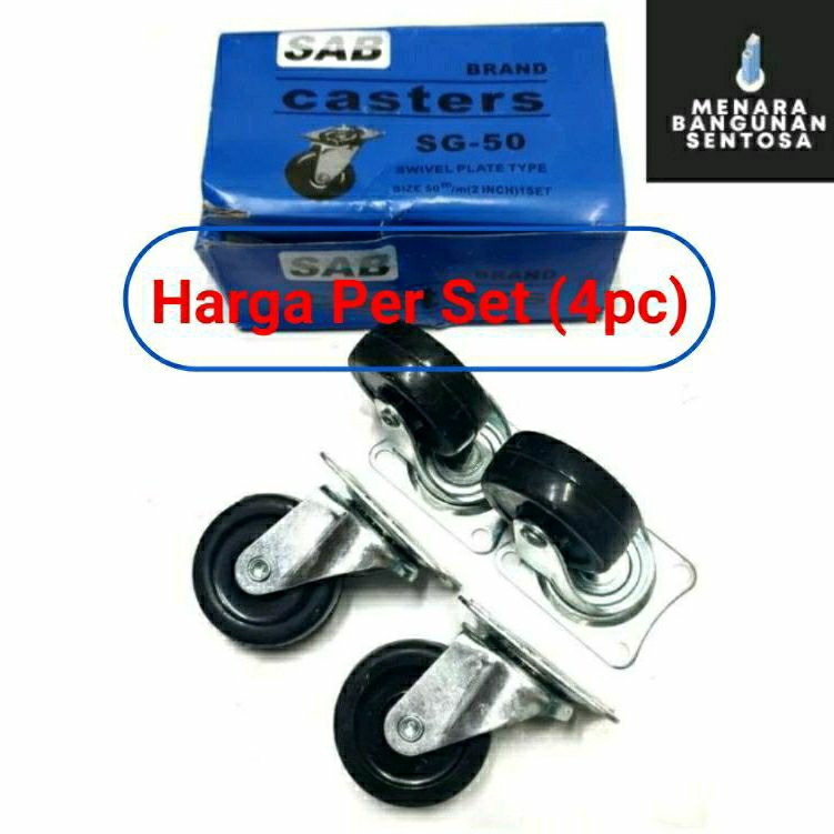 Jual Roda Caster Kaster Karet 2