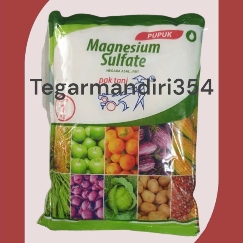 Jual Pupuk Magnesium Sulfate 1kg Pupuk Magensium Sulpat Pak Tani 1kg Garam Inggris Shopee