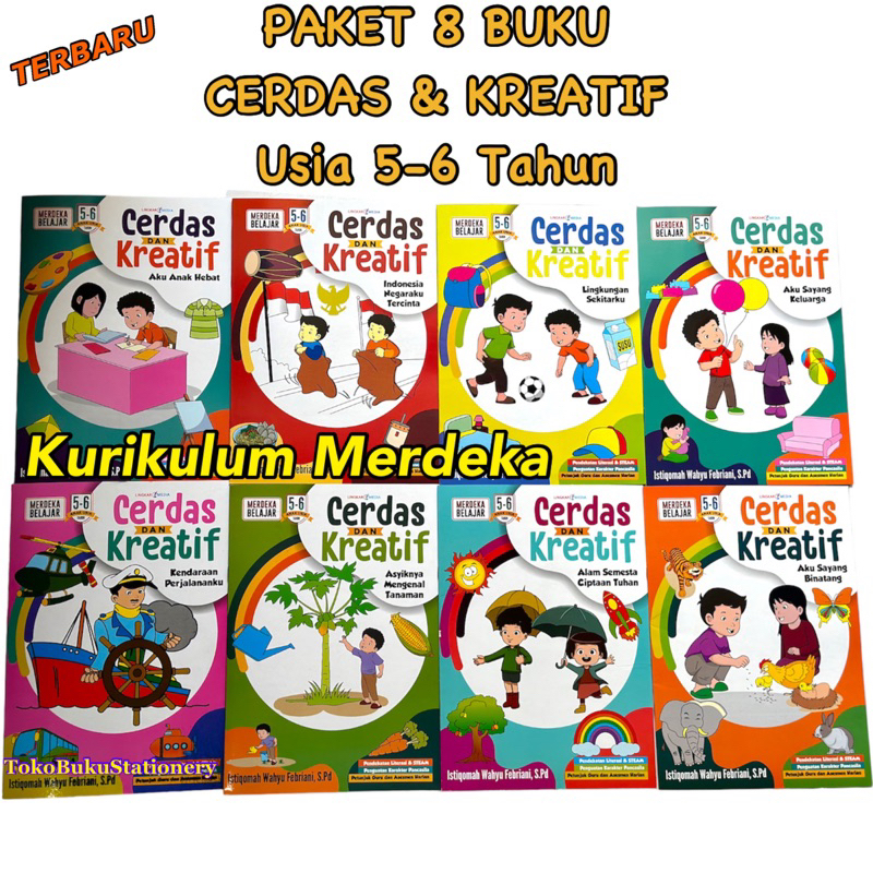 Jual Paket Buku PAUD TK Cerdas Dan Kreatif Usia 5-6 Tahun Kurikulum ...