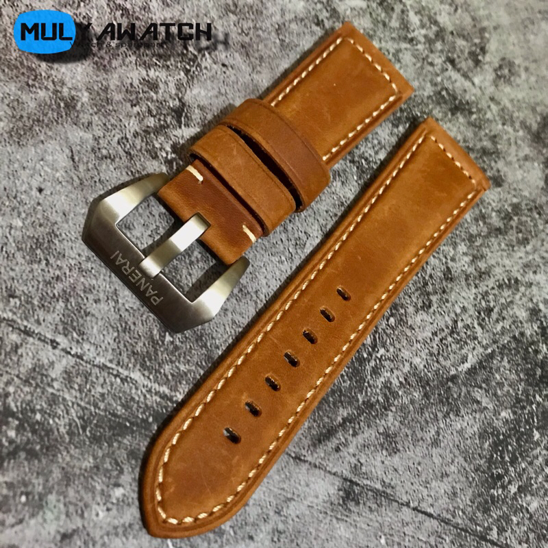 Jual STRAP TALI JAM TANGAN KULIT PANERAI LUMINOR ORIGINAL 22 24 26 HITAM COKELAT Shopee Indonesia