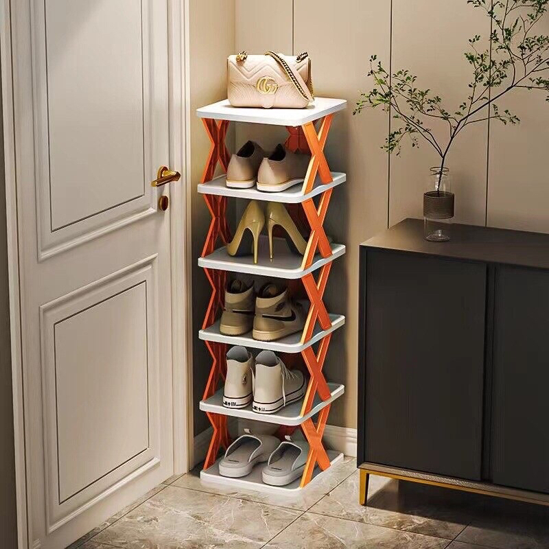 Jual Rak Sepatu Susun Plastik Shoe Rack Silang Serbaguna Shopee Indonesia