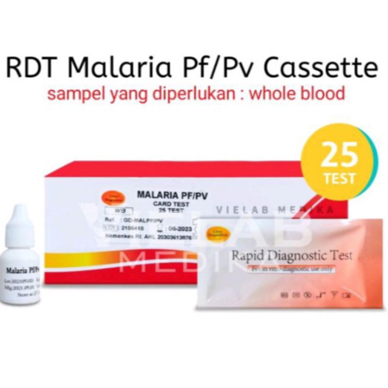 Jual RDT MALARIA PF PV Glory Diagnostic isi 25 test | Shopee Indonesia