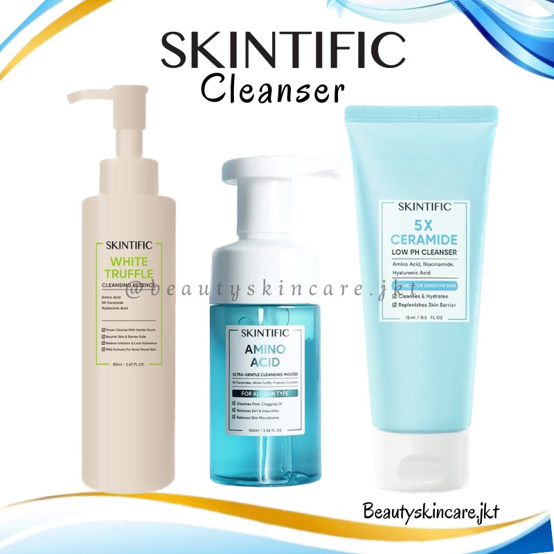 Jual Skintific 5x Ceramide Low Ph Cleanser Facial Wash Skintific Amino Acid Ultra Gentle 0467