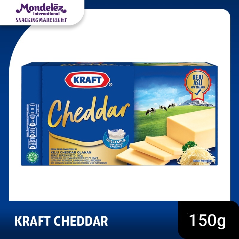 Jual Kraft Keju Cheddar Blok 150g Keju Asli Dari Susu New Zealand Shopee Indonesia 7660