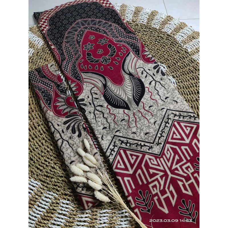 Jual kain batik printing motif rumput laut | Shopee Indonesia