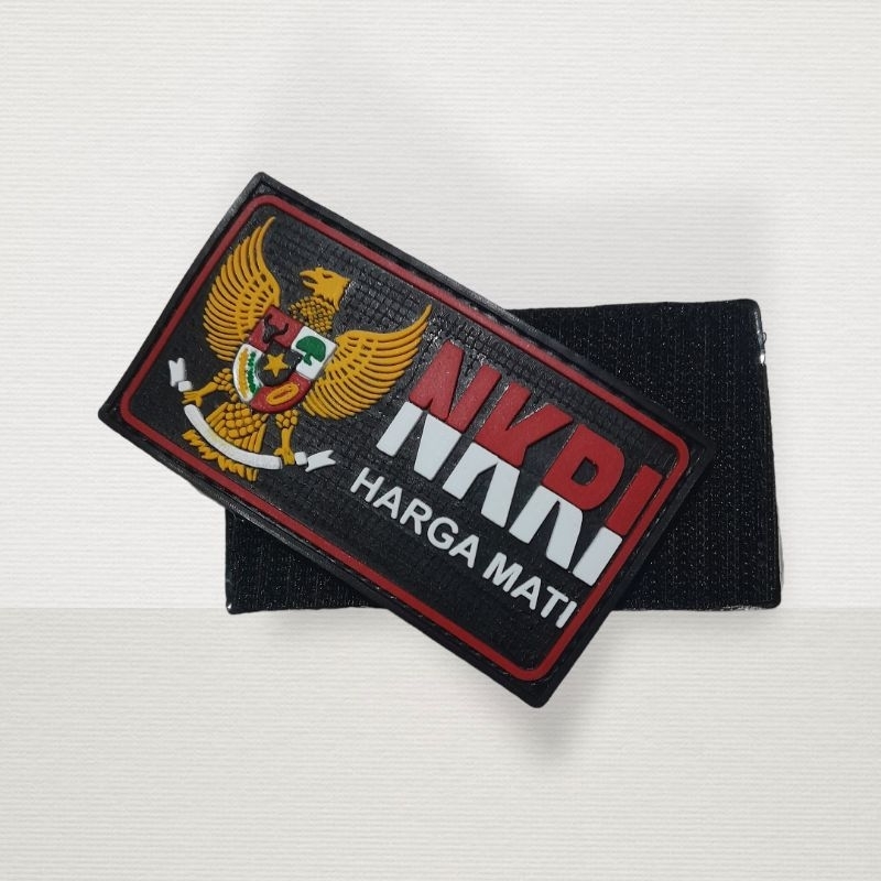 Jual Pach Rubber Logo Nkri Garuda Tempelan Emblem Karet Velcro Shopee Indonesia