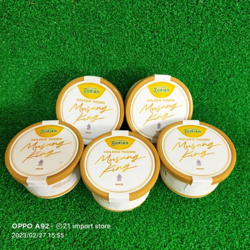 Jual Ice Cream Durian Musang King Cup Es Krim Durian Golden Thorn Musang King 100grm 7095