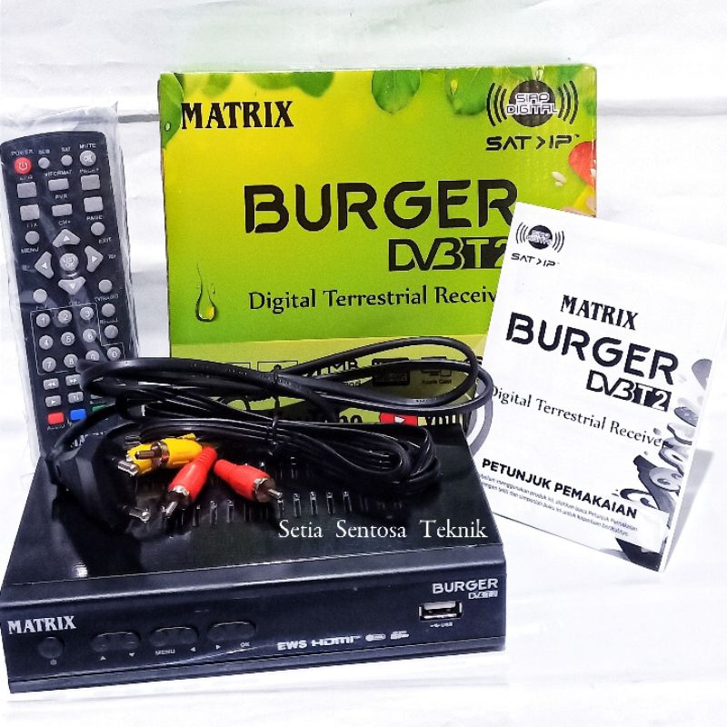 Jual Set Top Box Tv Digital Matrix Burger DVB-T2 | Shopee Indonesia