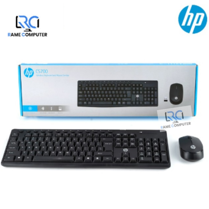 Jual COMBO KEYBOARD + MOUSE WIRELESS HP CS700 Keyboard Dan Mouse hp