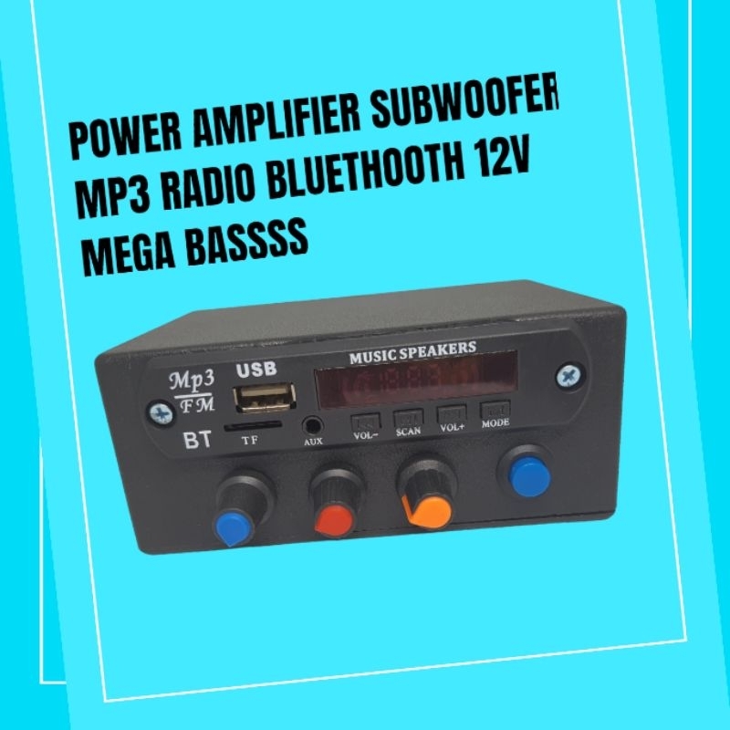 Jual AEBDG Power ampli mini bluetooth stereo plus subwoofer / AMPLI
