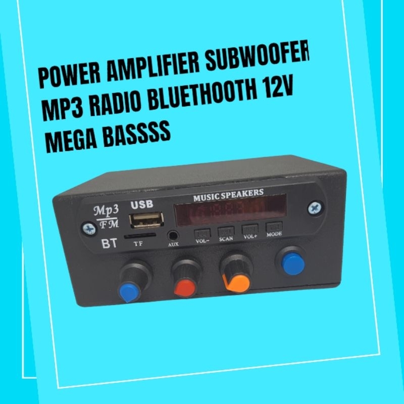 Jual AEBDG Power Ampli Mini Bluetooth Stereo Plus Subwoofer / AMPLI ...