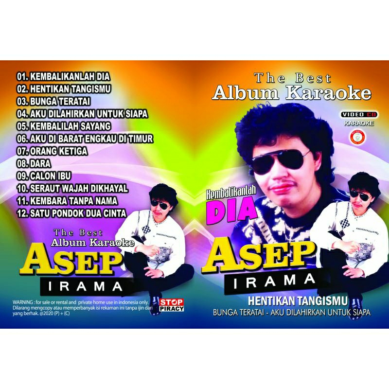 Jual Kaset Vcd Dvd Original Album Karaoke Lagu Dangdut The Best Asep