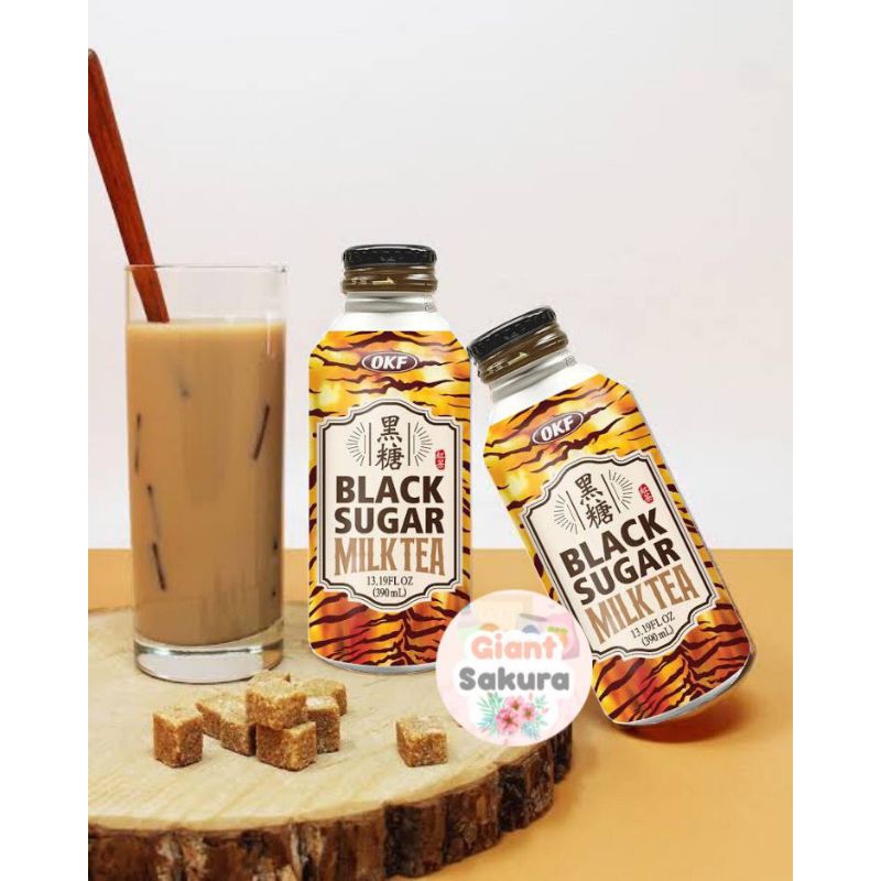 Jual OKF Black Sugar Milk Tea / teh susu / minuman impor | Shopee Indonesia