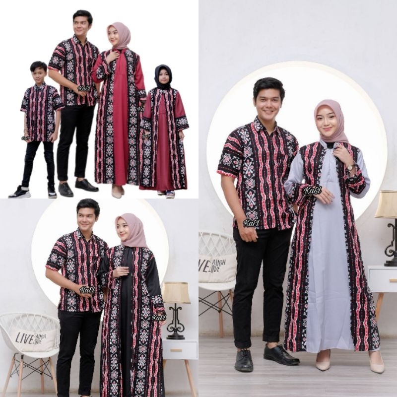 Jual BAJU COUPLE KELUARGA MUSLIM TERBARU MOTIF SONGKET Shopee Indonesia