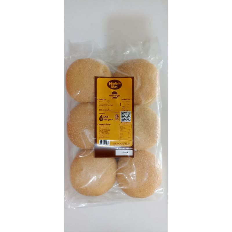 Jual Madam Bun Roti Burger wijen 300gr 6pcs | Shopee Indonesia