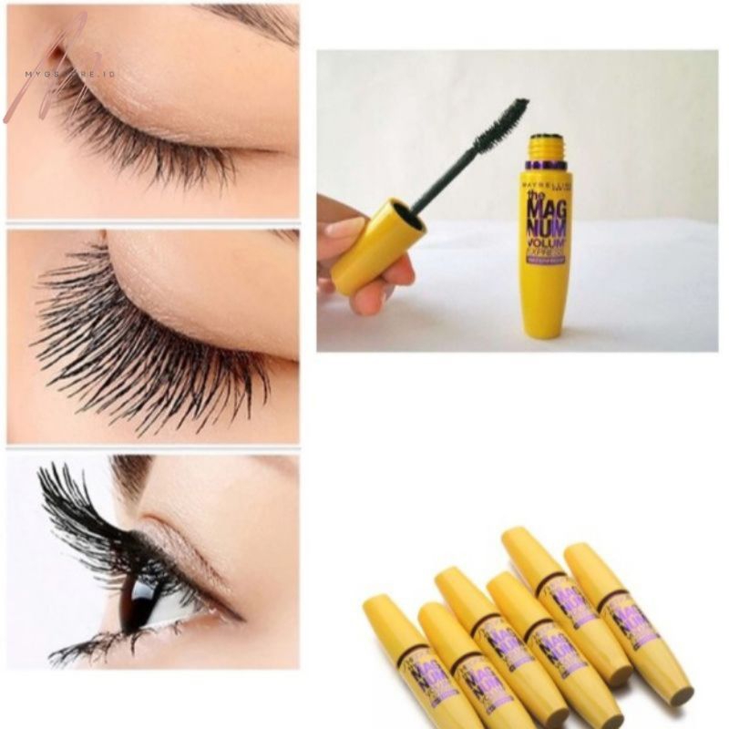 Jual MASCARA MAGNUM KUNING // HYPER VOLUME // BARBIE // MASCARA