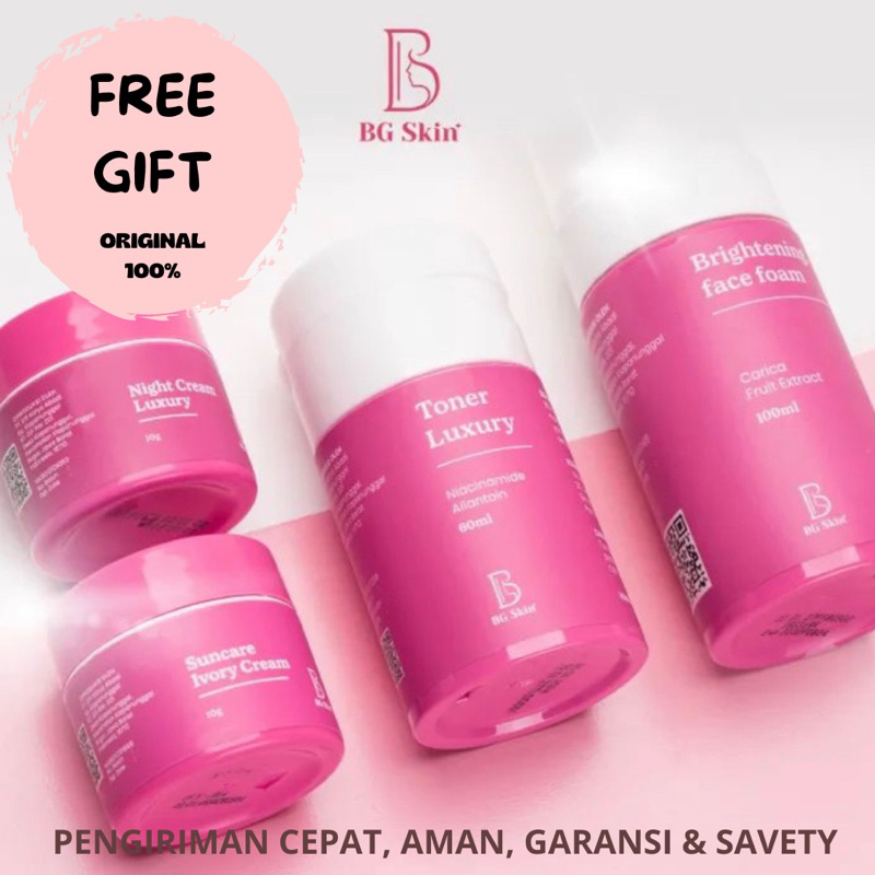 Jual PAKET WAJAH BG SKINCARE KEMASAN TERBARU BG SKINCARE ANTI JERAWAT