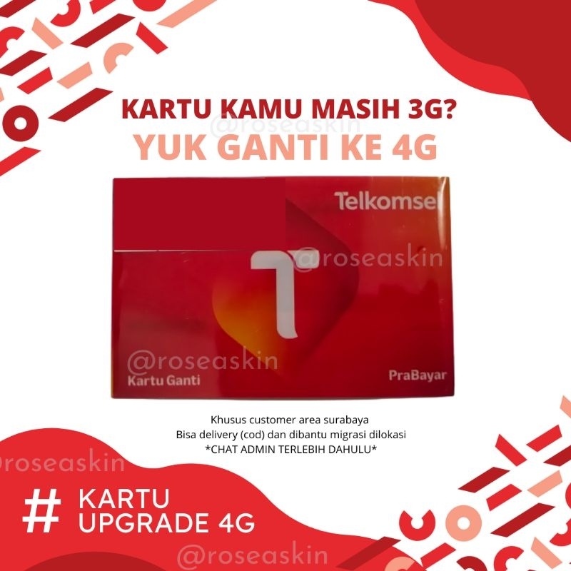 Jual KARTU UPGRADE 3G KE 4G TELKOMSEL Shopee Indonesia
