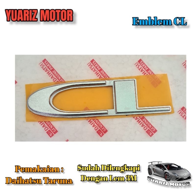 Jual EMBLEM CL ORIGINAL LOGO TULISAN CL DAIHATSU TARUNA FULL CHROME ...