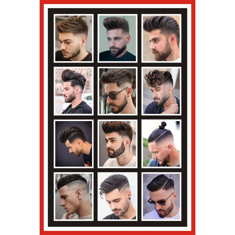 Jual CETAK POSTER PAJANGAN DINDING BARBERSHOP PANGKAS RAMBUT TERMURAH ...
