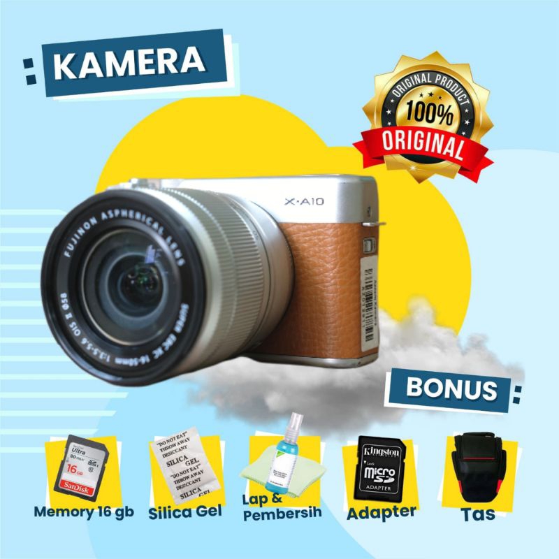 Jual KAMERA FUJIFILM XA10 Kit Second Bekas Siap Pakai - Camera