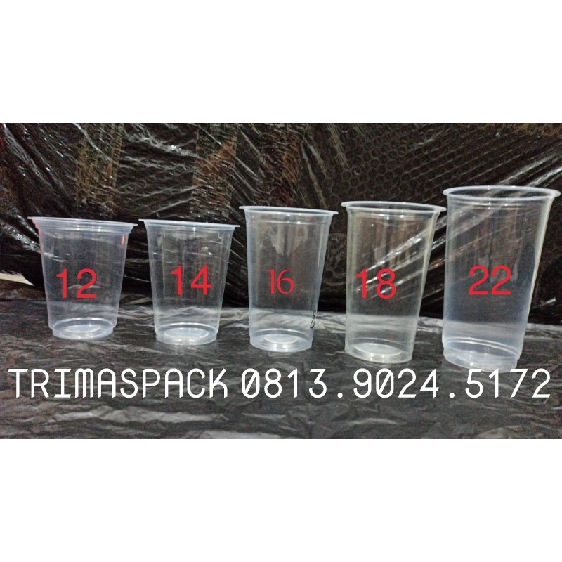 Jual Sablon Gelas Plastik 12 Oz 14 Oz 16 Oz 18 Oz 22 Oz Datar 500pcs Shopee Indonesia 8871