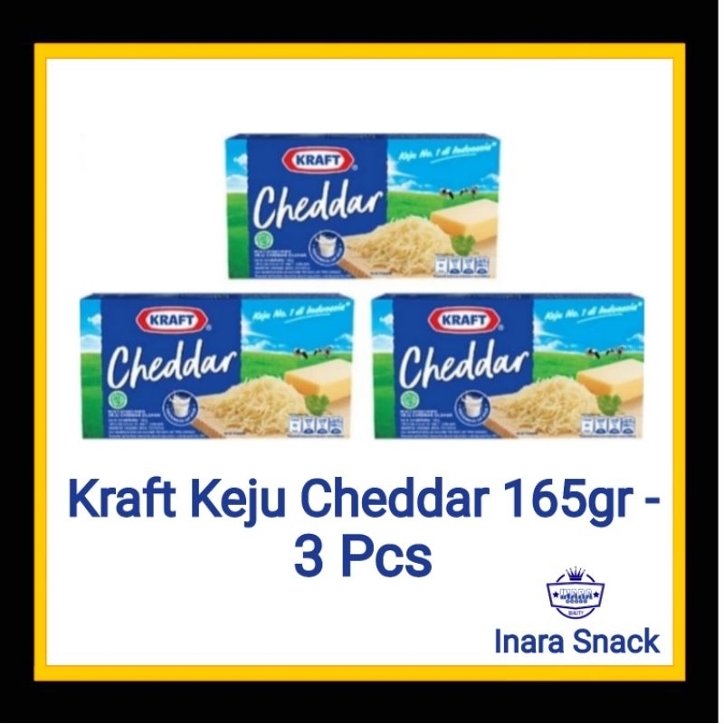 Jual Kraft Keju Cheddar 165gr - Triple Pack | Shopee Indonesia