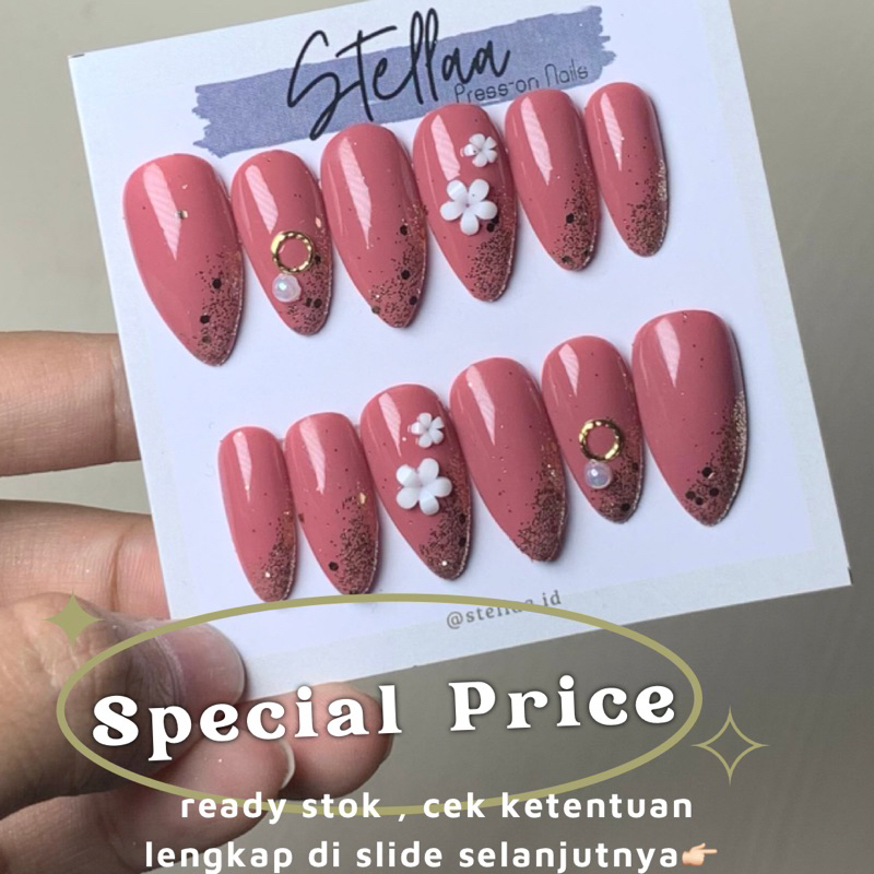 Jual Kuku Palsu Wedding 3d Seri D Shopee Indonesia