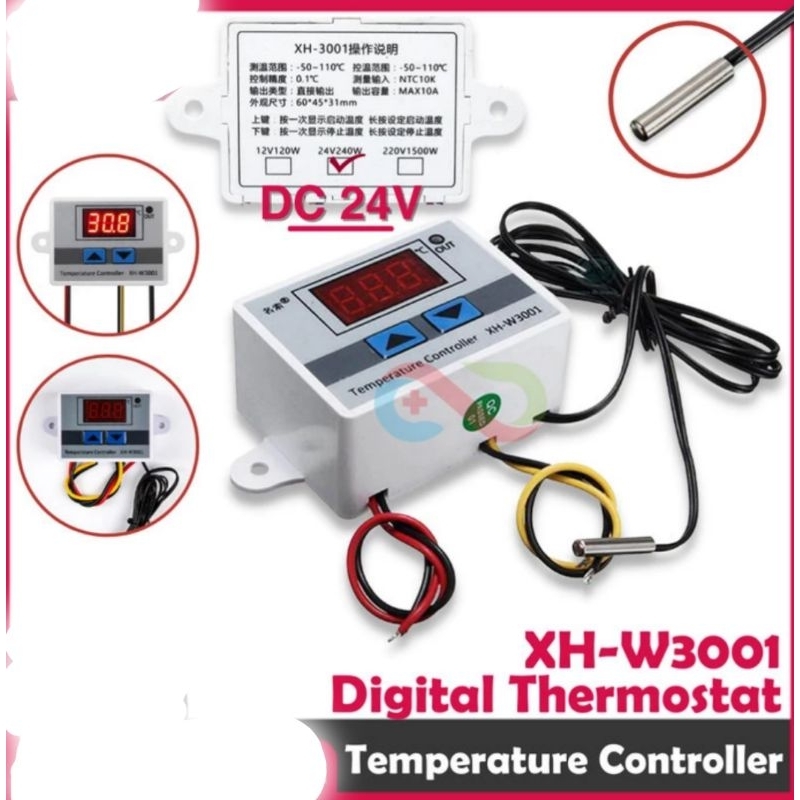 Jual Thermostat Digital AC 220V Termostat Alat Pengatur Suhu Panas XH ...