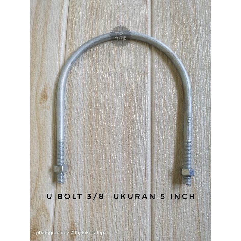 Jual klem besi U bolt ukuran 1/2"8 inch Shopee Indonesia