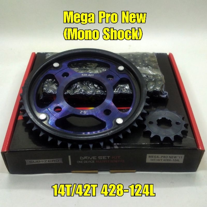 Jual Subzero Gear Set Mega Pro New Mono Shock Sonic 150 Supra GTR 150