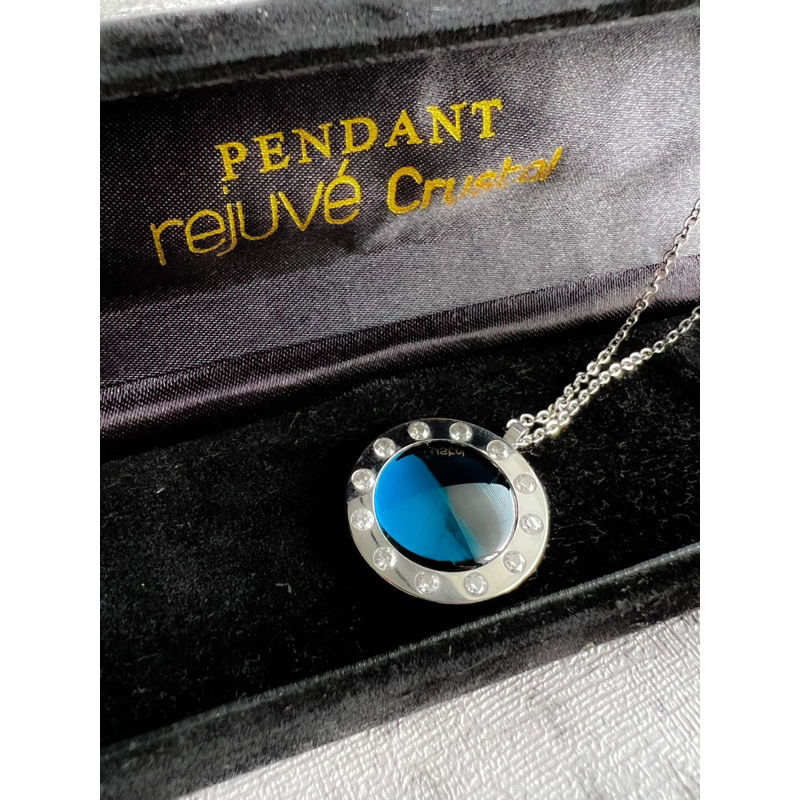 Blue pendant deals rejuve crystal