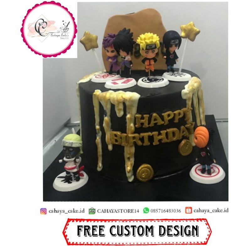 Jual Kue Ulang Tahun Naruto / Naruto Anime / Kue Ultah Anak Murah