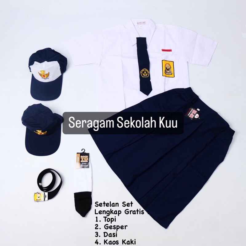 Jual Setelan Super Lengkap Seragam Sekolah Smp Perempuan Baju Pendek Rok Pendek Cewek Shopee 2787