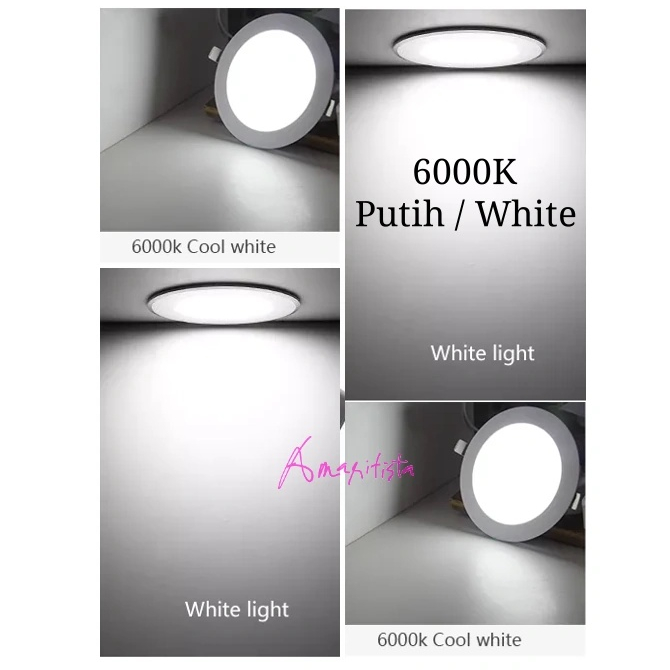 Jual Lampu Downlight LED Panel Slim 12W Cahaya 6000K / White / Putih ...