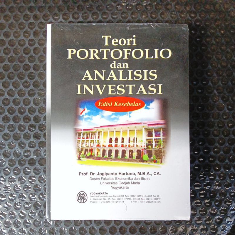 Jual TEORI PORTOFOLIO DAN ANALISIS INVESTASI EDISI KESEBELAS : Prof. Dr ...