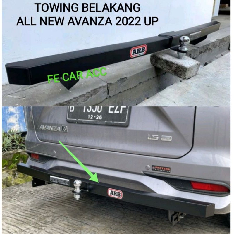 Jual TOWING BAR BESI BEMPER BELAKANG MOBIL ALL NEW AVANZA 2022 2023 2024 UP ARB Shopee Indonesia