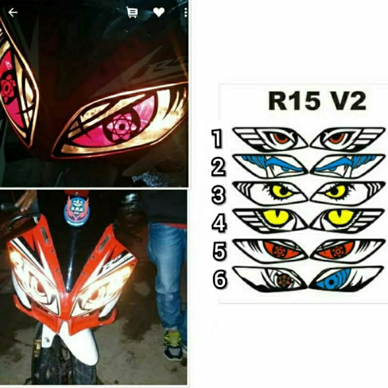Jual Stiker lampu depan R15 v2 | Shopee Indonesia