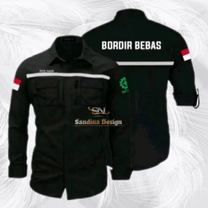 Jual Kemeja Custom Bordir ( Motif Bordir Sedang ) Seragam Komunitas ...