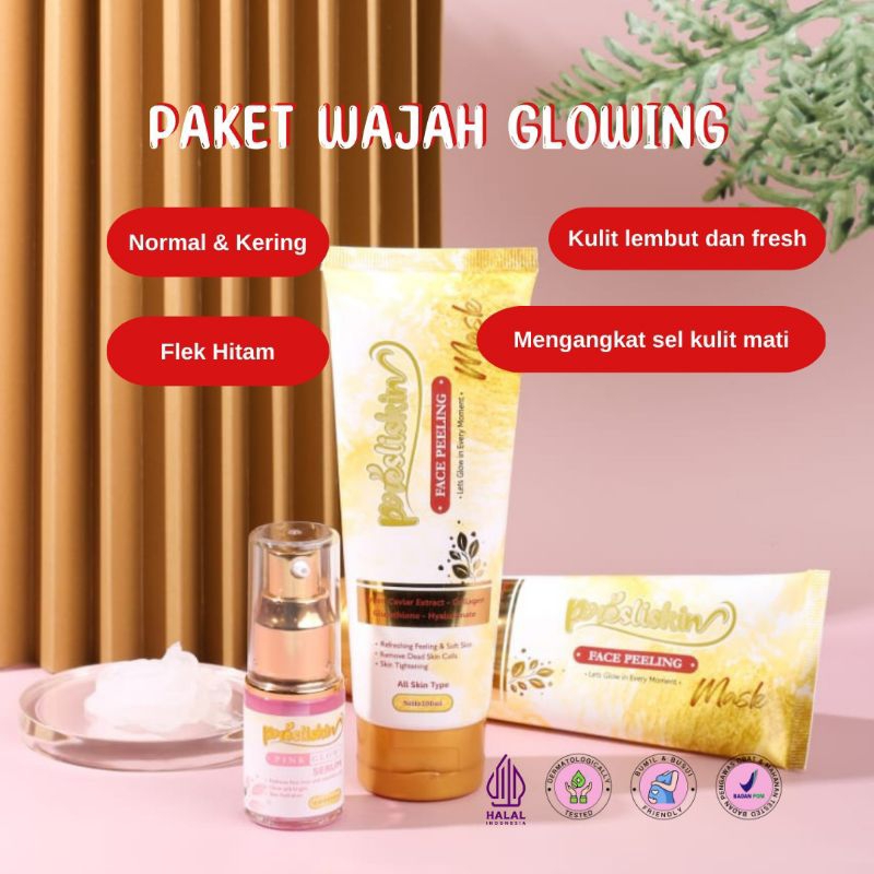 Jual Presli Skin Paket Glowing(1exfoliasi+1serum) | Shopee Indonesia